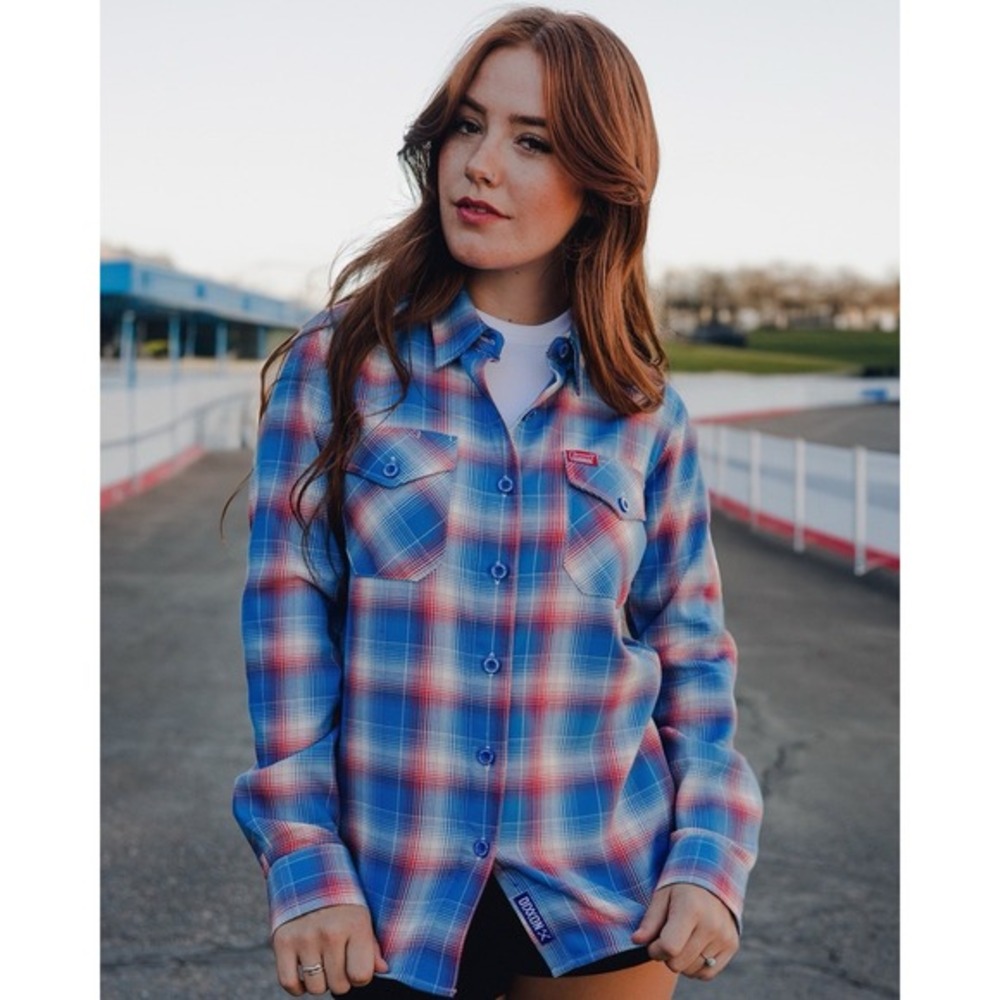 DIXXON FLANNEL Shirt Summit Racing 2.0 Collab Limited Edition Women's M Plaid - Picture 2 of 4